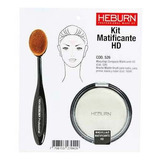 Heburn Kit Matificante Hd Maquillaje Compacto + Brocha 526