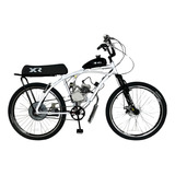 Kit Bike Bicicleta Motorizada Banco Xr + Motor 80cc Moskito Cor Branca Tamanho Do Quadro 17