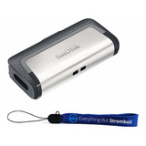 Pendrive Sandisk Ultra 128gb Dual Drive Usb Type-c Bundle Sd