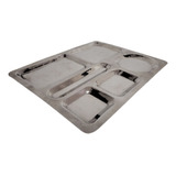 Bandeja Para Picadas Ranchera 6 Cavidades 36x28 Acero Inox