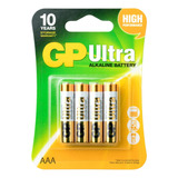 Pilas Alcalinas Gp Ultra Aaa Pack 4 Unidades