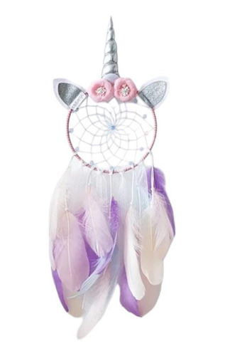 Atrapa Sueño Unicornio Niña Colgante Decoración Hogar 