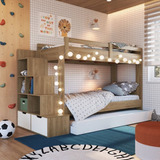 Treliche Infantil Com Cama Auxiliar 3 Colchões Wt