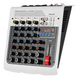 Mesa Mezcladora De Audio Profesional Mix-400 De 6 Canales