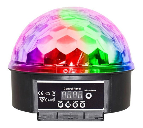 Bola Maluca 6 Cores Led Rgb Holográfico Strobo, Rítmico, Dmx