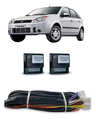 Chicote Modulo Vidro De Elétrico Fiesta Novo 4 P Completo
