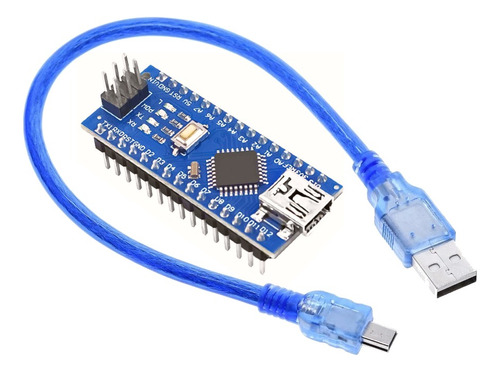 Tarjeta Nano Compatible Con Arduino Cable Usb New Bootloader