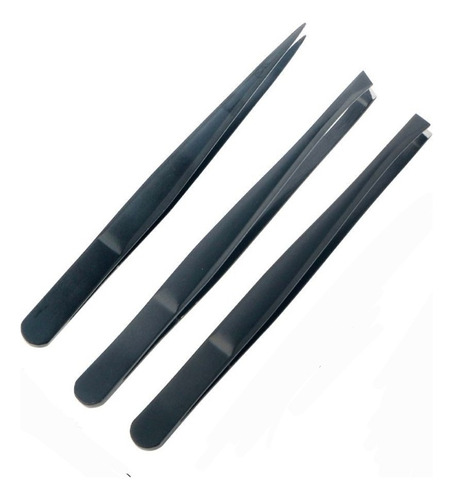 Kit De 3 Pinzas Depiladoras Para Cejas. Calidad Profesional