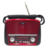 Rádio Com Lanterna Altomex J-107 Cor Vermelho