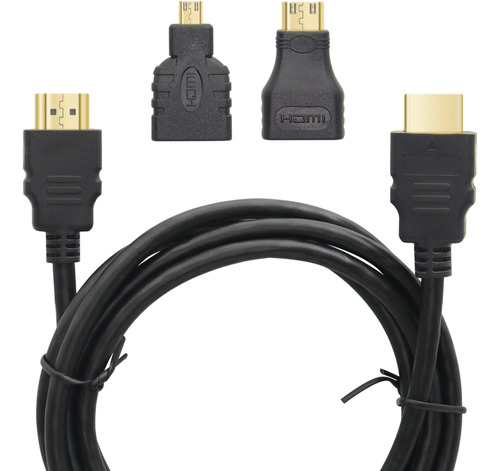 Yacsejao 4k Cable Hdmi Con Adaptador Micro Y Mini Hdmi Juego