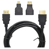 Yacsejao 4k Cable Hdmi Con Adaptador Micro Y Mini Hdmi Juego