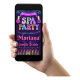 Spa Party Video Invitacion Animada Fiesta De Cumpleaños