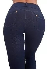 Calzas Pantalon De Jeans ( Simil ) Mujer Por Mayor Talles Grandes Del 1 Al 8 Calce Leggin