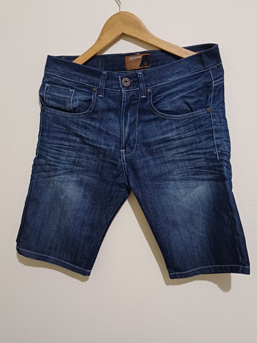 Bermuda De Jean Narrow Talle M (30) Para Hombre 