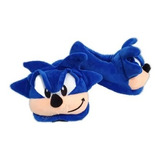 Pantuflas De Sonic Azul Niño/adulto