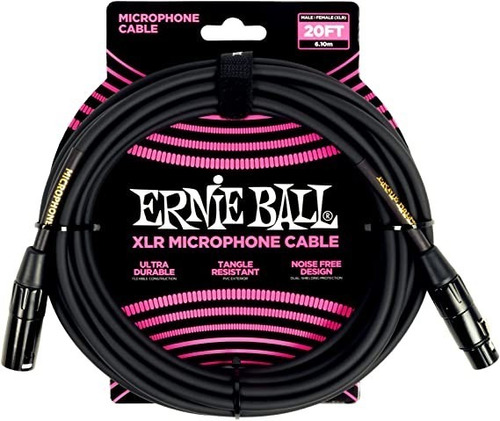 Cable Ernie Ball 20ft P06388 Microfono 6,10 Metros