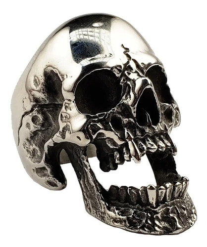 Anillo Enorme Calavera Vampiro Acero Inoxidable 4.5x2.8cm | MercadoLibre