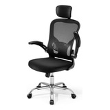 Cadeira De Escritório Duoffice Du-300 Gamer Ergonômica  Negro Com Estofado De Mesh