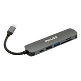 Hub Tipo C A Hdmi + Usb 3.0 6 En 1 Philco