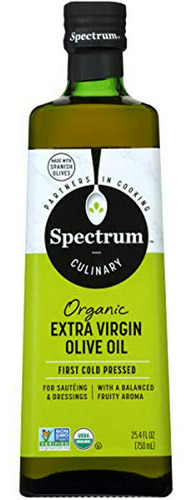 Aceite De Oliva Orgánico Spectrum, Extra Virgen Sin Refinar,
