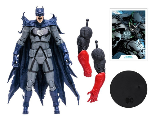 Dc Multiverse Black Lantern Batman Figura Mcfarlane Nueva 