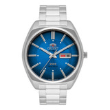 Relógio Orient Masculino Automático F49ss025 Aço F Azul