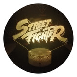 Lampara De Mesa Street Fighter Base Agrietada + Pilas