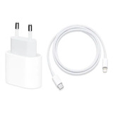 Cabo + Fonte Compatível iPhone SE X Xr 11 12 13pro 14 Usb-c