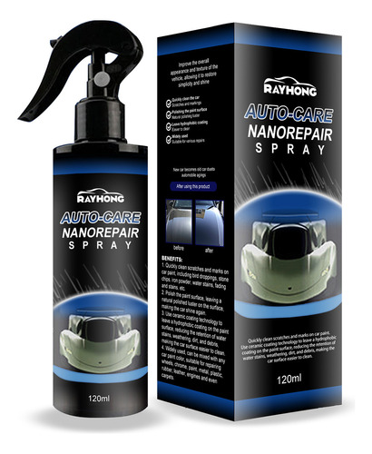 Aerosol Reparador De Arañazos Autocare Nanos Para Coche