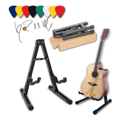 Hallmy Soporte De Guitarra De Metal Plegable Soporte De Base 8púasbase Soporte Plegable Para Guitarra Metálico | MercadoLibre