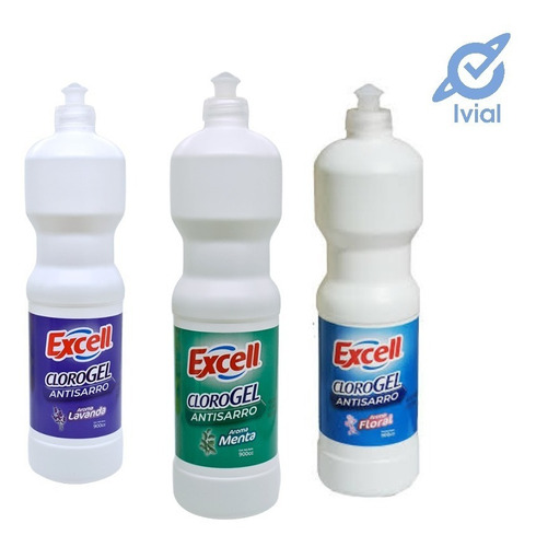 Pack 3 Clorogel Excell 900cc Aromas