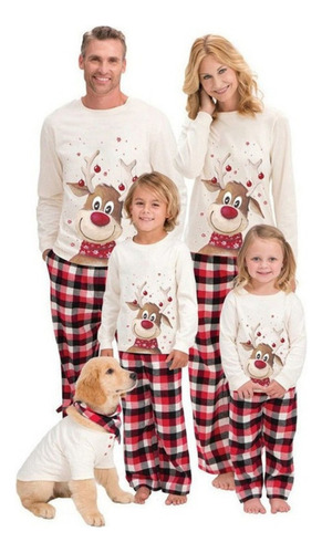 Conjunto De Pijama Navideño Familiar For Adultos Y Niños