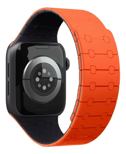 Pulseira Link Macia Magnética Compatível Com Apple Watch 