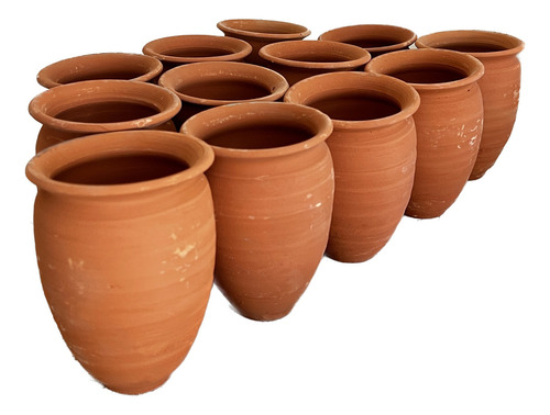 45 Vasos Cantaritos De Barro Jarrito Tequilero 400ml 