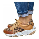 Zapatos Con Estampado De Leopardo Para Mujer Zapatillas