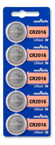 Pilas Baterias Murata ( Antes Sony) Cr2016 Tamaño Botón 3 Voltios Paquete De 5 Unidades