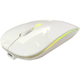 Mouse Nextep Inalámbrico Recargable Rgb1600 Dpi Color B /vc Color Blanco