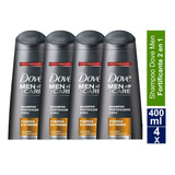 Dove Men Shampoo Fortificante 2en1 Fuerza Extrema 400ml 4uni