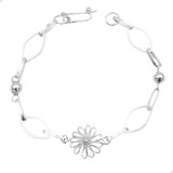 Pulsera Artesanal Modelo Primavera Plata 925 + Cajita | M36