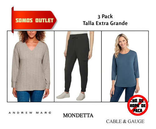 3 Pack Ropa Extra Grande Para Dama No Es Paca Orginales