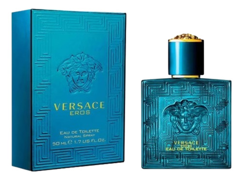 Perfume Importado Masculino Versace Eros Edt 50ml - 100% Original Lacrado Com Selo Adipec E Nota Fiscal Pronta Entrega