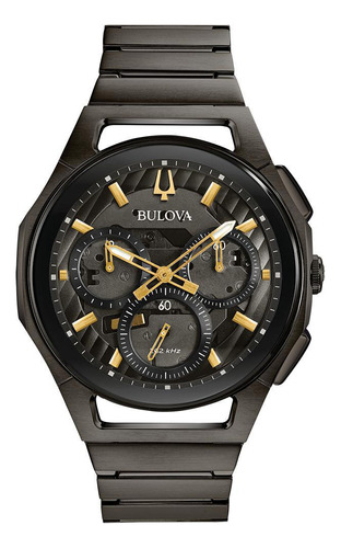 Reloj Bulova Curv 98a206 De Acero Gris Para Hombre