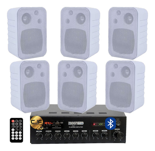 Sistema Musica Funcional Moon Bluetooth Fm + 6 Bafles Cjf