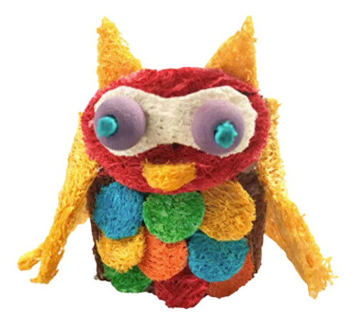 Juguete Loofah Buho Para Aves Y Roedores - Exoticpet