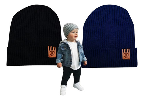 2 Touca Frio Infantil Bebê Gorro Boina Menino Menina Unissex