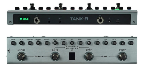 Pedaleira M-vave Tank B I Pedal Cuvave Ir Baixo Bass