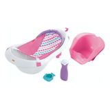 Fisher-price Baby Bañera Para Bebés 4-en-1 Para Bebé Rosa Color Multicolor Liso
