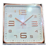 Reloj De Pared Cuadrado Convencional + Pilas