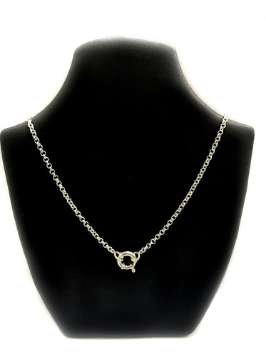 Collar Cadena Plata 925 Rolo Con Cierre Marinero Macizo 