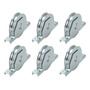 6 Ruedas U Portón Corredizo 14cm 280kg Tipo Master Rail